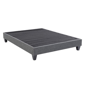 Grey bed base with legs
