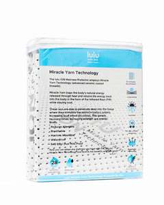 Lulu Mattress Muscle Recovery Technology Waterproof Mattress Encasement Protector- Zip-